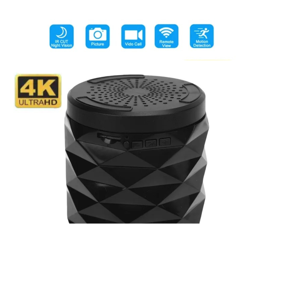 Imagen de Parlante Bluetooth Camara Espia Wifi Infrarrojo Full HD Audio En Vivo