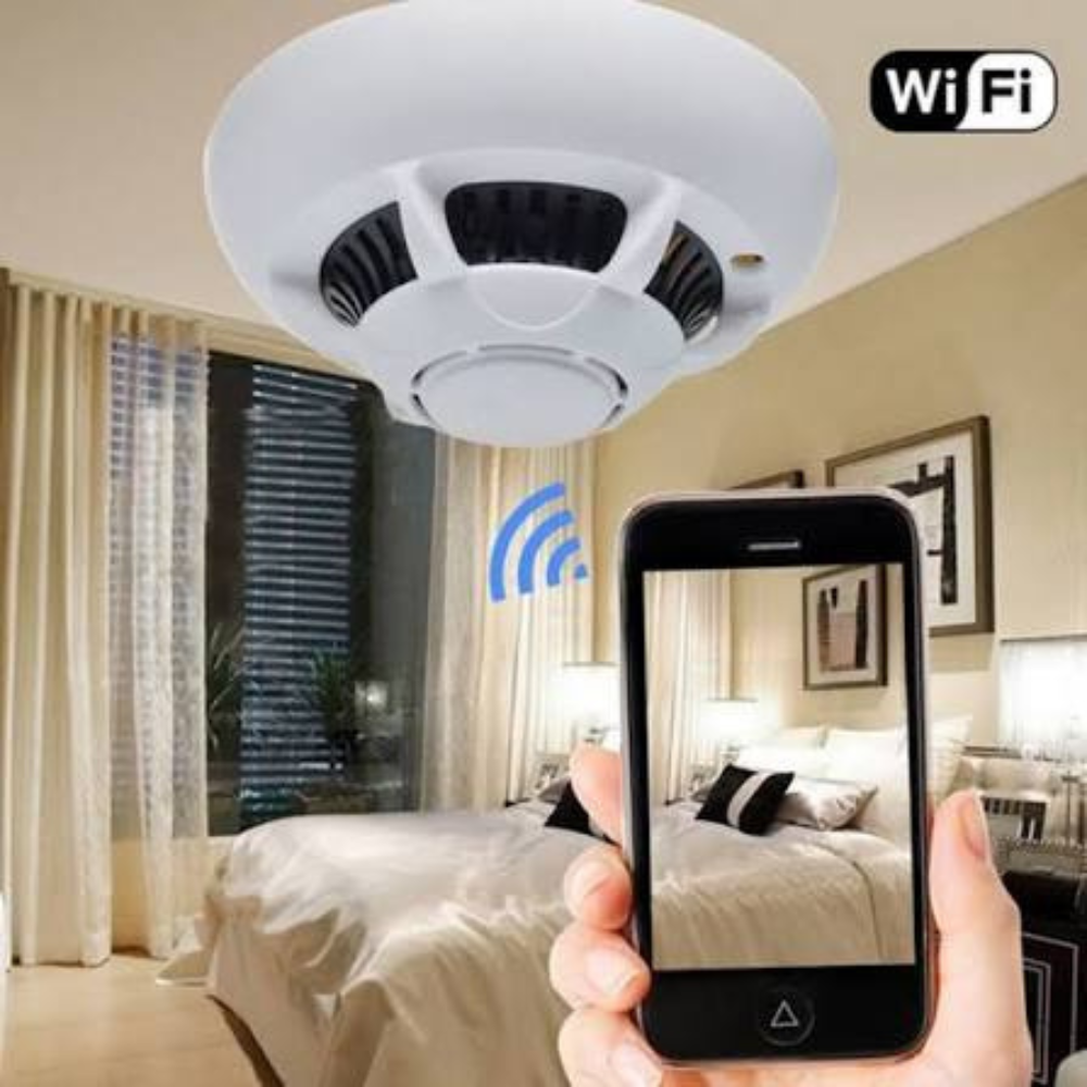 Imagen de Alarma Contra Incendios Camara Espia Detector Humo Wifi En Vivo