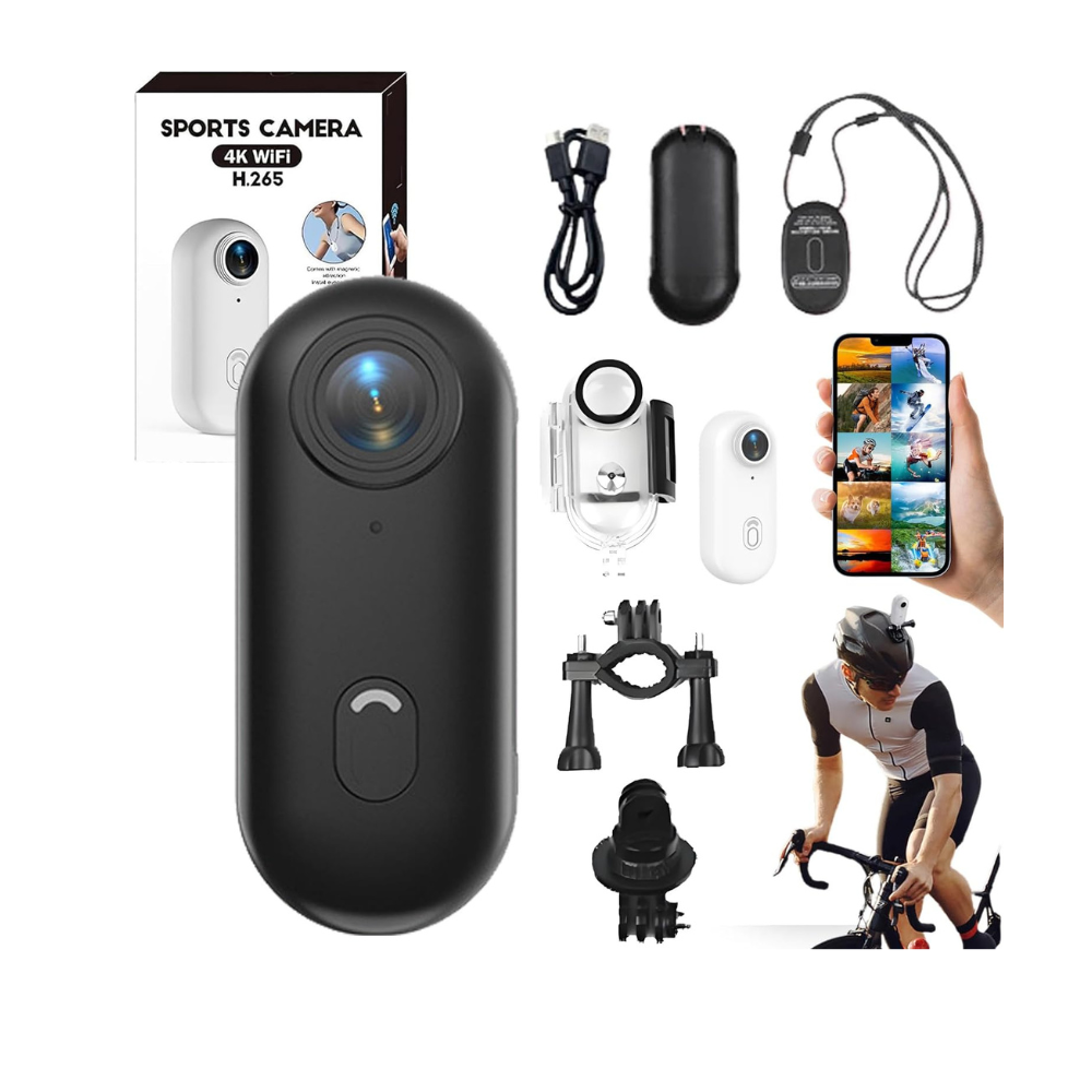 Imagen de Camara De Accion Deportiva Full HD Sumergible Con Accesorios Kit