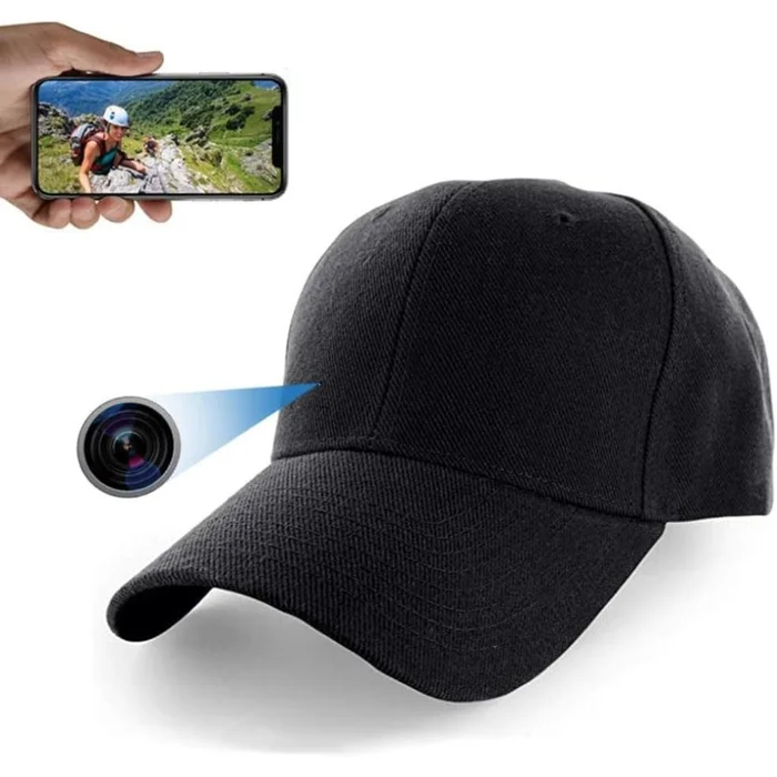 Imagen de Gorra Espía WiFi con Cámara Oculta 2mm Audio y Video en Vivo