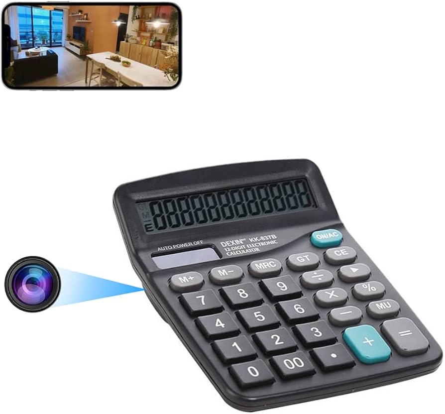 Imagen de Calculadora Espía WiFi 2mm Audio y Video en Vivo Full HD
