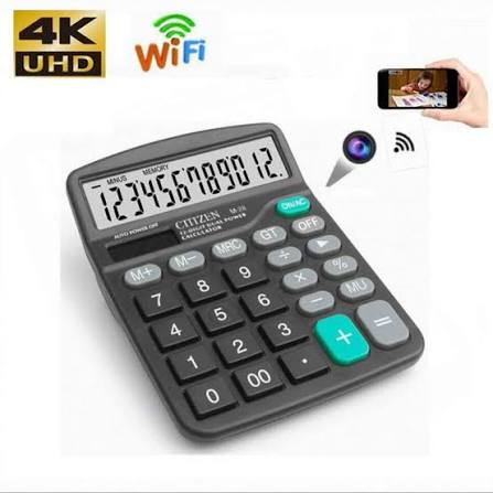 Imagen de Calculadora Espía WiFi 2mm Audio y Video en Vivo Full HD