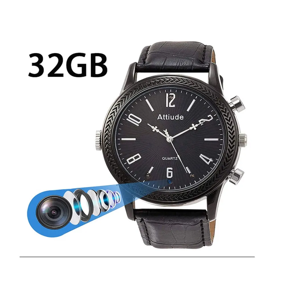 Imagen de Reloj de Pulsera Espía Full HD 32GB Cámara 1mm Audio y Video
