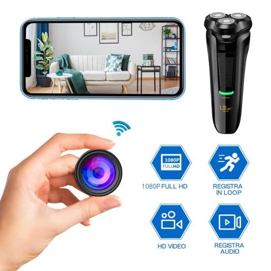 Imagen de Afeitadora Espía Presto Barba WiFi 128GB Cámara Oculta Audio y Video en Vivo
