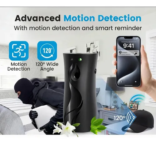 Imagen de Humidificador Espía WiFi Visión Nocturna Infrarroja Audio y Video en Vivo