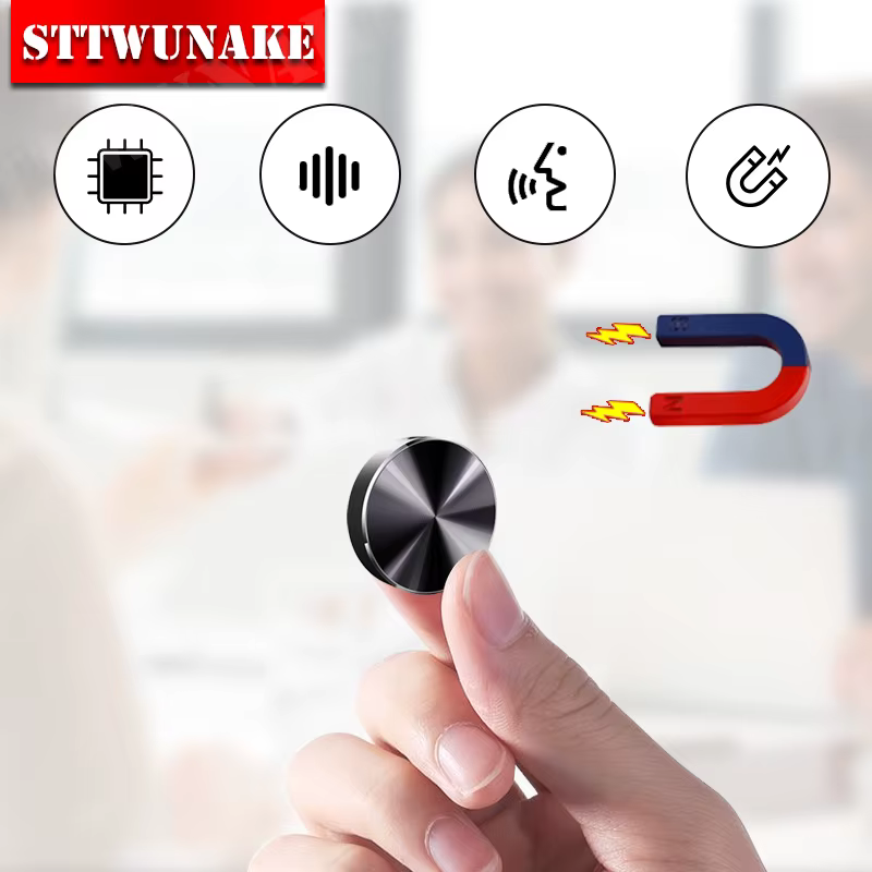 Imagen de Grabador de Audio Espía Mini Redondo Imantado 8GB con 30 Horas de Batería